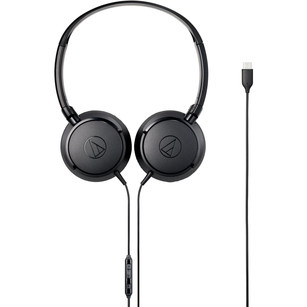 AudioTechnica ATHS120 USBC OnEar Headphones (Black) JB HiFi