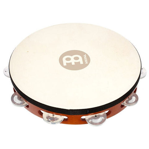 Meinl Percussion 1-Row Aluminium Jingle Tambourine African Brown