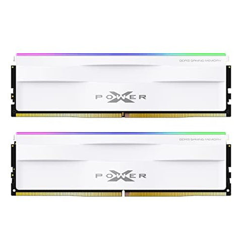 Silicon Power XPOWER Zenith 32GB (2x16GB) CL36 RGB DDR5 6000MHz Gaming Memory (White)