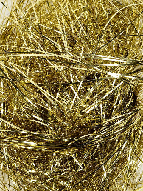 Christmas Warehouse - LAMM1512 Metallic Gold Whimsical Essential Tinsel Lametta | 300x Icicles Gold