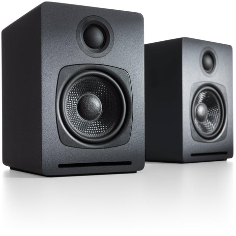 Audioengine A1 Wireless Bookshelf Speakers (Dark Grey)