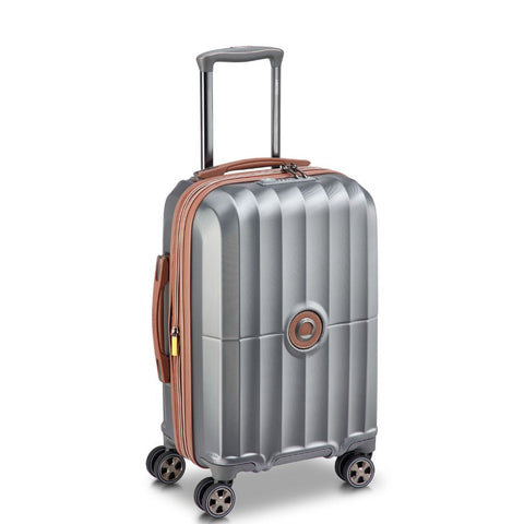 Delsey Carrousel 2 Carry On Luggage 55cm Exp - Silver