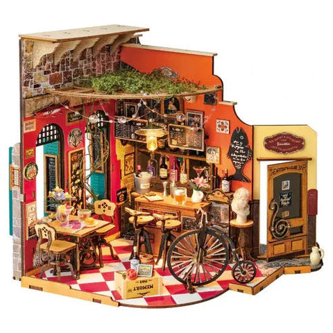 Robotime DIY Mini House Cheers Bar and Dining
