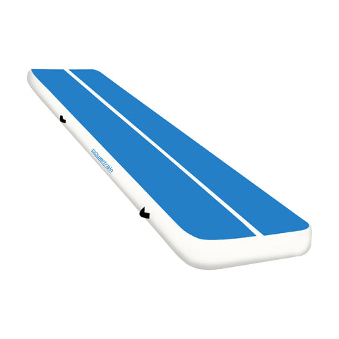 Powertrain 6m x 1m Air Track Inflatable Gymnastics Mat (Blue/White)