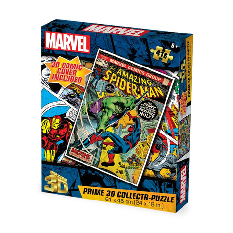 Prime3D 416pc Lenticular Marvel Comic Book The Amazing Spiderman Jigsaw