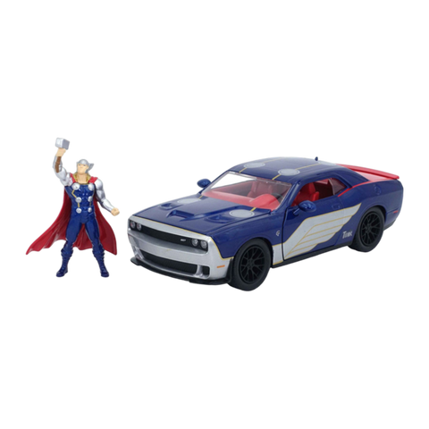 Jada Mighty Thor Thor & 2015 Dodge Challenger SRT Hellcat 1:24 Scale Die-Cast Toy