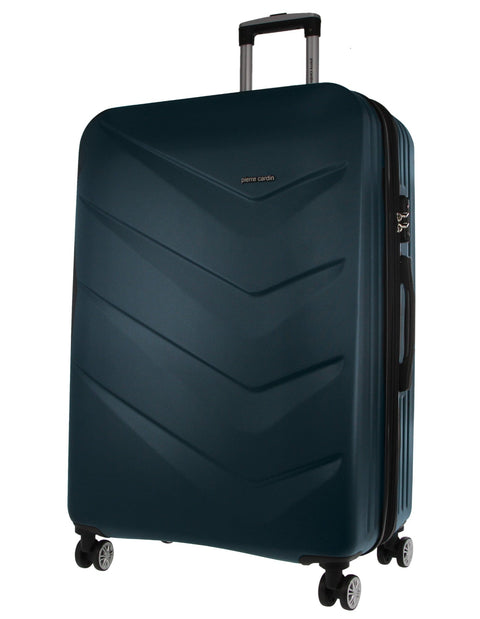 Pierre Cardin Large Hard-Shell Suitcase Travel Luggage Bag 161L/80cm Teal