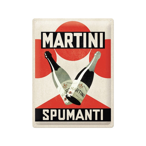 Nostalgic-Art Martini Spumanti 30x40cm Large Metal Tin Sign Plaque