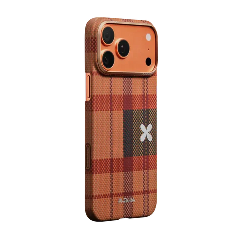 Pitaka Aramid  Flora in Grid Edge Case for iPhone 17 Pro (Cloud Dusk)