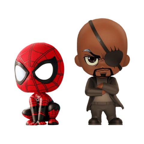 Spider-Man Far From Home Spiderman/Nick Fury Cosbaby Figures 2-Pieces
