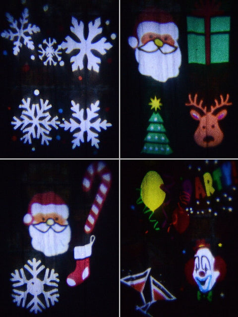 Christmas Warehouse - OUDRLS21 Moving Christmas & Party Icons LED Garden Laser Projector Light | 20m x 20m Various