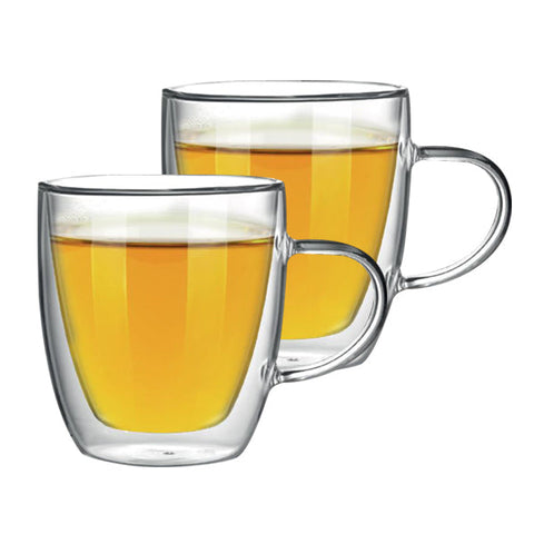 Bialetti Double Wall Capri Glasses - 450ml x 2