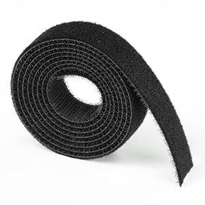 D-Line Cable Tidy Band Reusable Hook & Loop Tape (Black)