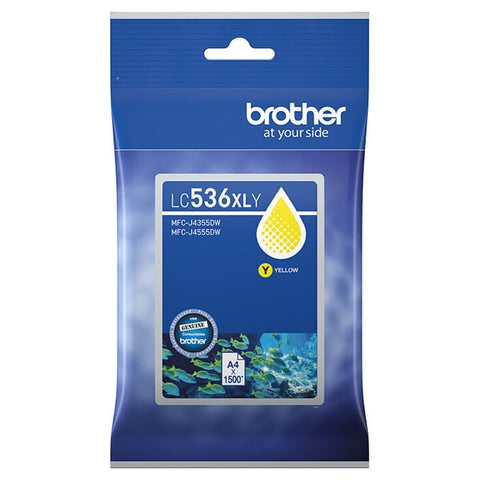 Brother LC536 Yellow Ink Cartridge LC-536XLY