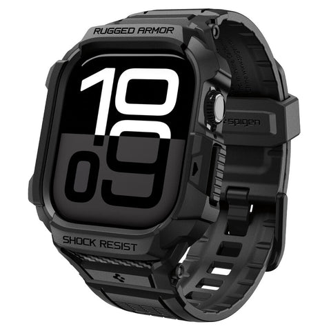 Spigen Apple Watch 10/11 46mm Rugged Armor Pro 2 Band Case (Black)