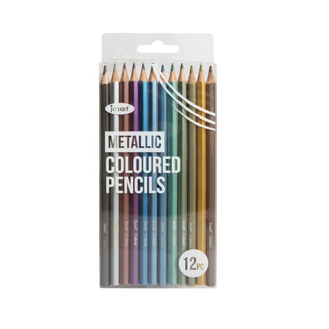 Jasart Studio Art/Craft Colour Pencil Set - Metallic (12-Piece)
