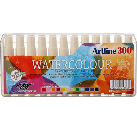 Artline 300 Liquid Crayons Markers Pack of 12