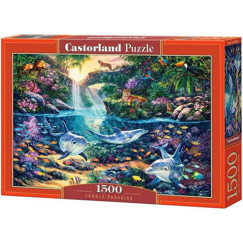 Castorland 1500-Pieces Jungle Paradise Puzzle