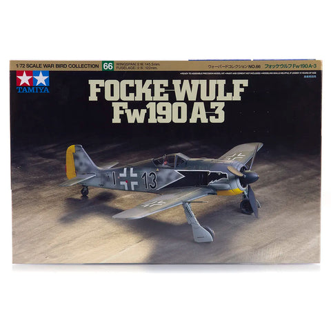 Tamiya 1/72 Focke-Wulf Fw190 A-3 Fighter Scaled Plastic Model Kit