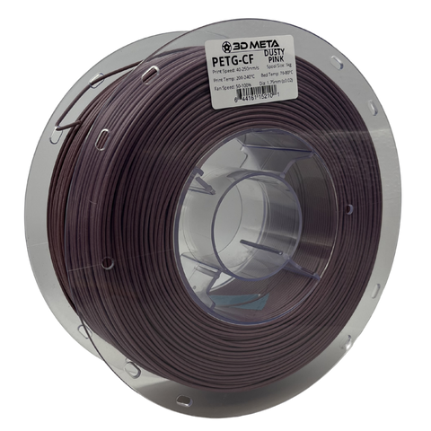 3D META Carbon Fibre PETG 3D Printing Filament - Dusty Pink