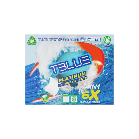TBLUE Laundry detergent Sheet Blue Caring (50 Loads)