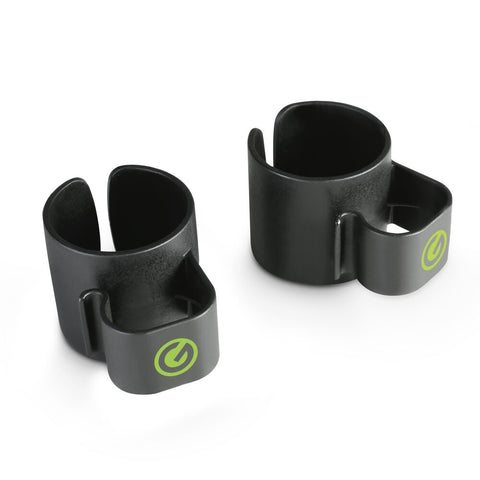 Gravity SACC35B Speaker Pole Cable Plastic Clips 35mm Tube/Stand 2pc (Black)
