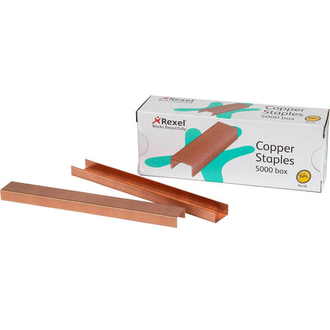 Rexel Copper Staples No.56 26/6 Pack 5000 Box