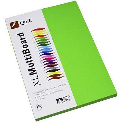Quill Coloured A4 Copy Paper 80Gsm Pack 100 Sheets (Lime)