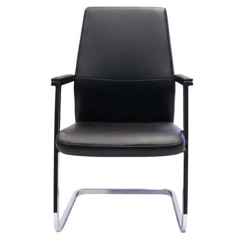 Rapidline CL3000V Executive Visitor Chair Medium Back PU Leather Black