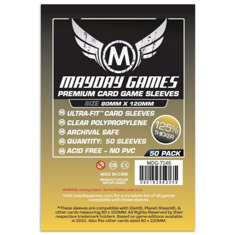 Mayday Games Mayday Magnum Premium Gold Sleeve 80 X 120 mm 50ct Dixit Mysterium