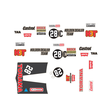 DDA 1:24 Scale #28C LJ Torana Bathurst Decal Kit Accessory