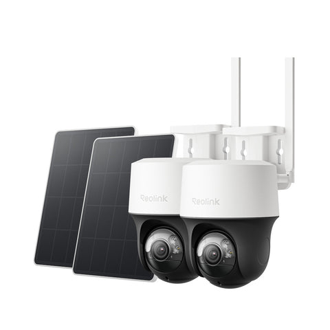 Reolink Go PT S Lite 4G LTE 360° Pan-Tilt & Auto Tacking Security Camera + Solar Panel -2 Pack