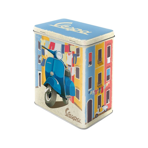 Nostalgic-Art Tin Storage Box Large Vespa Design 10x14x20cm