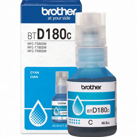 Brother BTD180C Ink Bottle Cyan Genuine DCP-T580DW DCP-T780DW