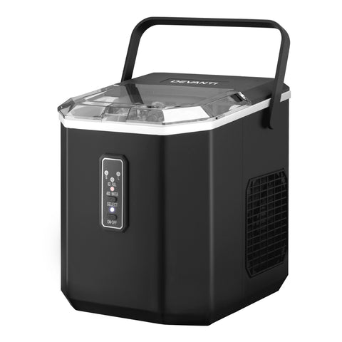 Devanti 12kg Ice Maker Machine 1.3L with Scoop Holder (Black)