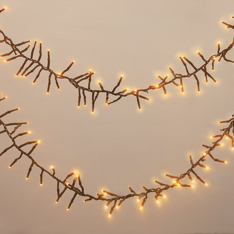 Lexi Lighting 500 LED Connectable Cluster Christmas Lights Amber