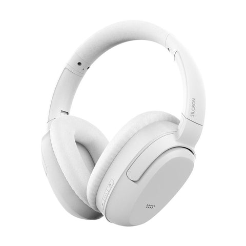 Silcron Active Noise Cancelling Bluetooth Headphones (White)