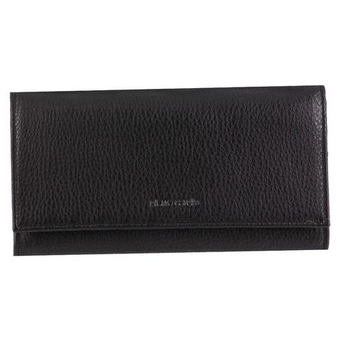 Pierre Cardin Women's Rustic Leather Protected RFID Wallet 19cm Black