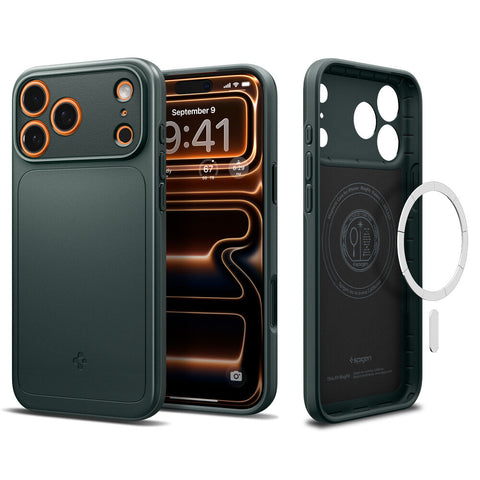Spigen Apple iPhone 17 Pro Thin Fit (MagFit) Case (Abyss Green)