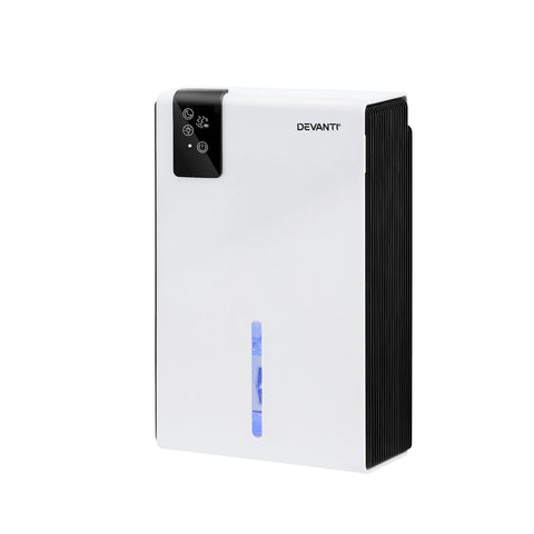 DEVANTI 2000ml  Portable Dehumidifier Moisture Absorber Home Bedroom Quiet Remote