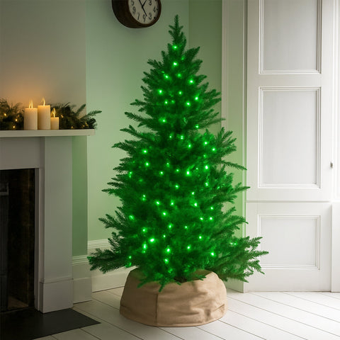 Lexi Lighting 240 LED Fairy Light Chain Dark Green Cable - Green