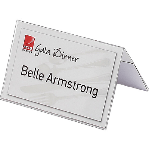 Rexel Name Plates Small 92x56mm Meetings Conferences Pack 50