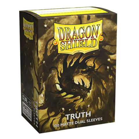 Arcane Tinmen Dragon Shield Standard 100ct Dual Matte Truth Gold Sleeves 63x88mm