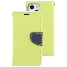 Goospery Fancy Diary for iPhone X/XS - Lime/Navy
