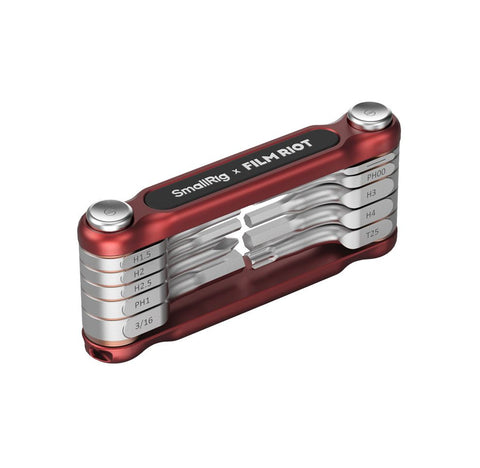 SmallRig x FILM RIOT 10-in-1 Folding Wrench (Red)