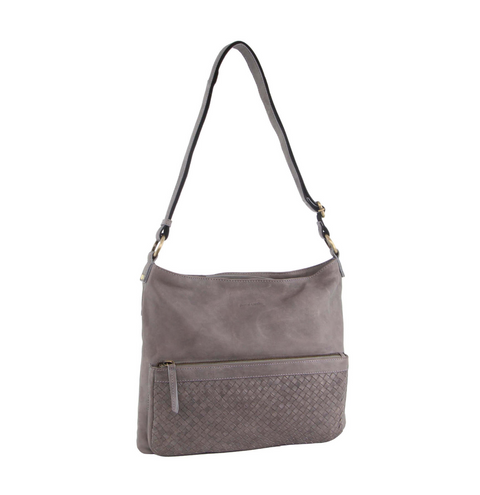 Pierre Cardin Woven Leather Ladies Cross-Body Bag Handbag