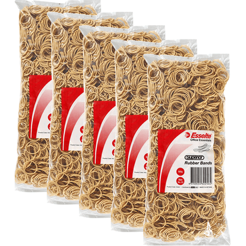 Esselte Superior Rubber Bands Size No.10 500g Bag Pack 5 BULK