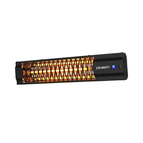 Devanti Electric Strip Heater Radiant Heaters 2000W