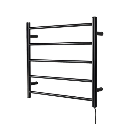 Devanti Electric Heated Towel Rail Rack 5 Bars Wall Mounted Clothes Dry Warmer