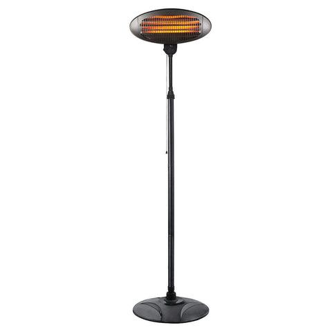Lenoxx 2000W 2.1m Adjustable Portable Outdoor Electric Patio Heater (Black)